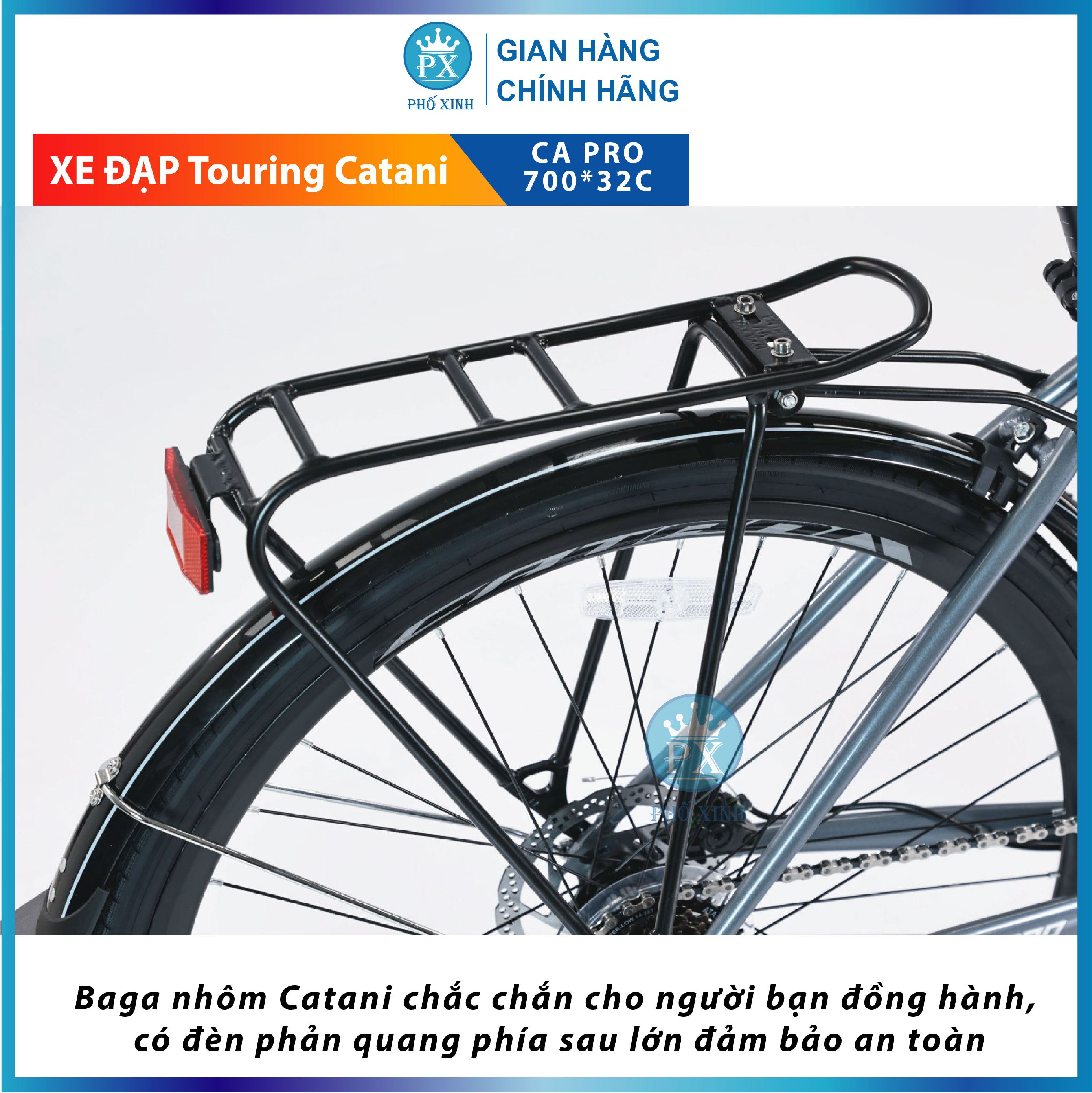 Xe Đạp Touring Catani 700CA Pro Khung Nhôm