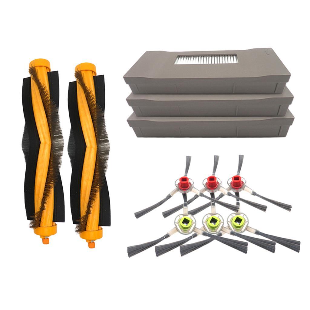 3 Arm Side Brush Main Brush Filter Accs for  Robotic Vacuum Cleaner