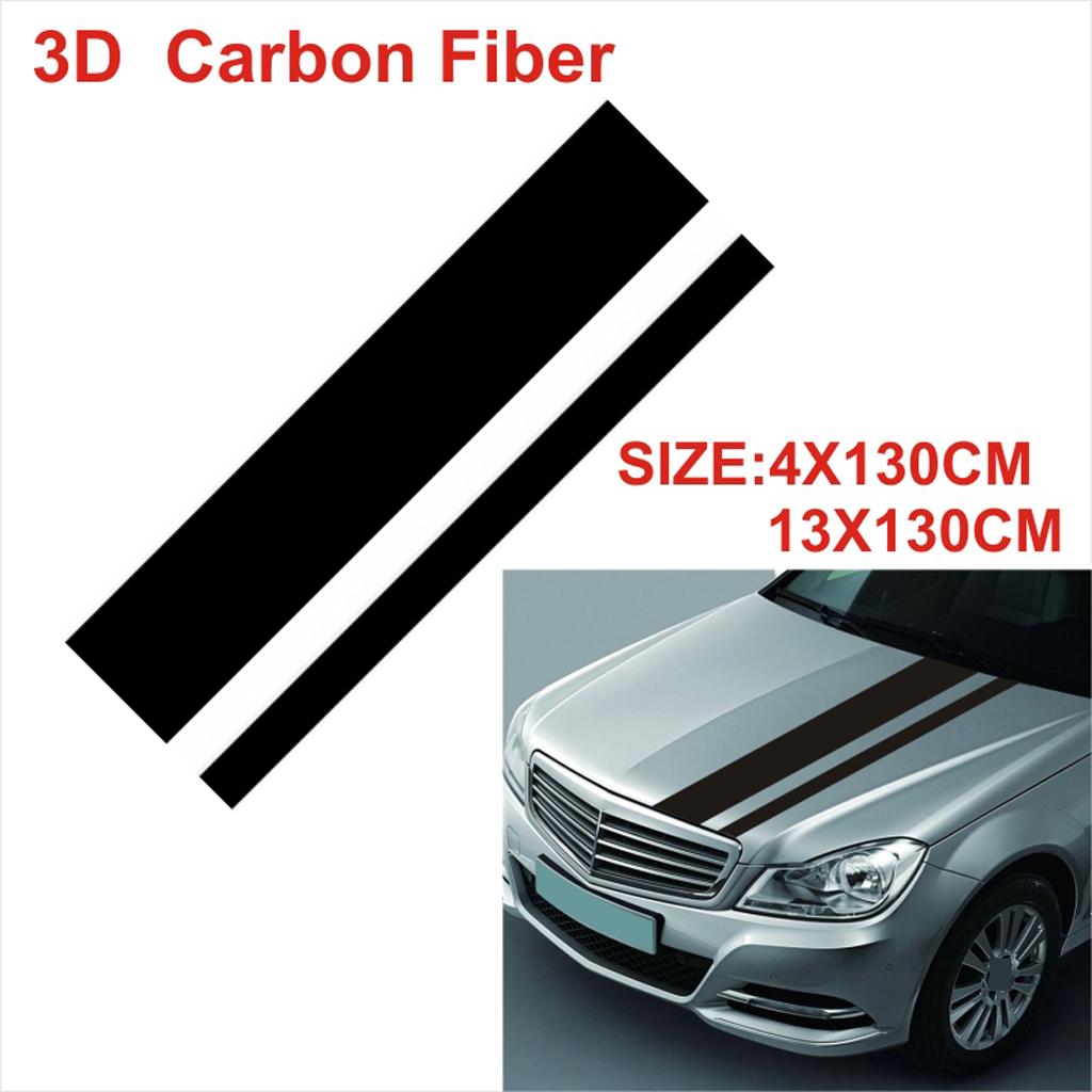 Universal fit for all cars Vinyl Racing Stripe Decal Sticker for Car Decoration , Hood, Roof, Side, Trunk, Skirt, Bumper