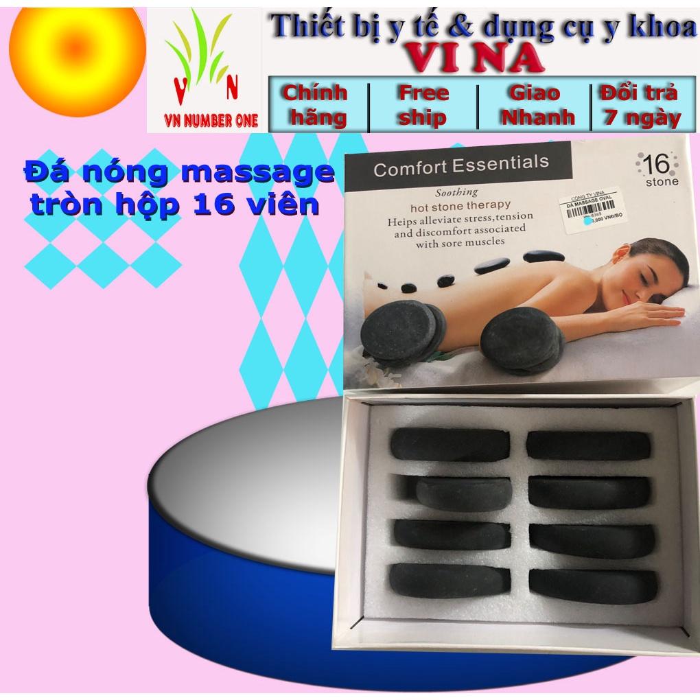 Đá nóng masage COMFORT ESSENTIALS dùng cho Spa, phòng massage, gia đình hộp 16 viên