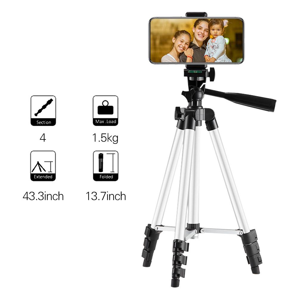 Chân máy chụp ảnh,quay video nhẹ chiều cao 14,1-43,3 inch có thể điều chỉnh được