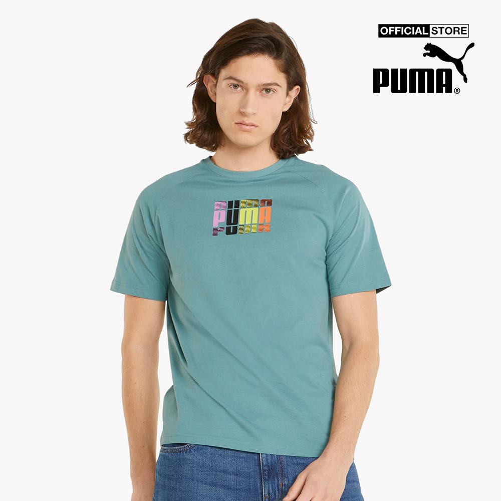 PUMA - Áo thun nam tay ngắn Multi Coloured Graphic 848566