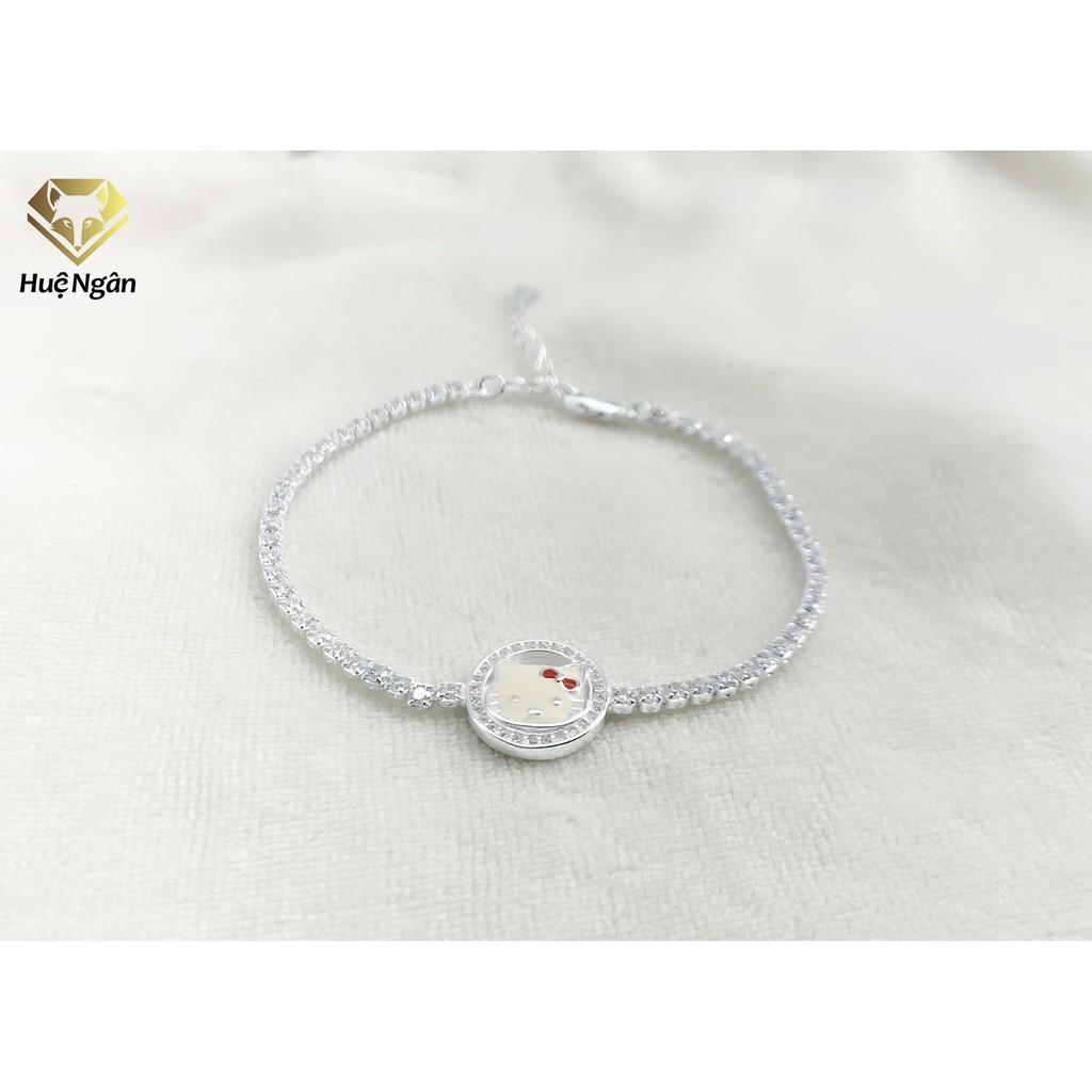 Lắc tay bạc 925 Huệ Ngân - Mèo KITTY X21