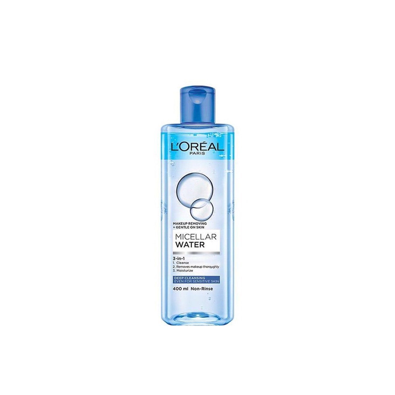 L'Oreal Paris Micellar water 400ml -  Làm sạch và mềm mịn da tích tắc (xanh dương đậm)