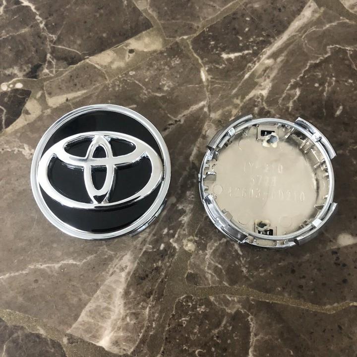 Logo chụp mâm, ốp lazang bánh xe ô tô Toyota đường kính 53MM