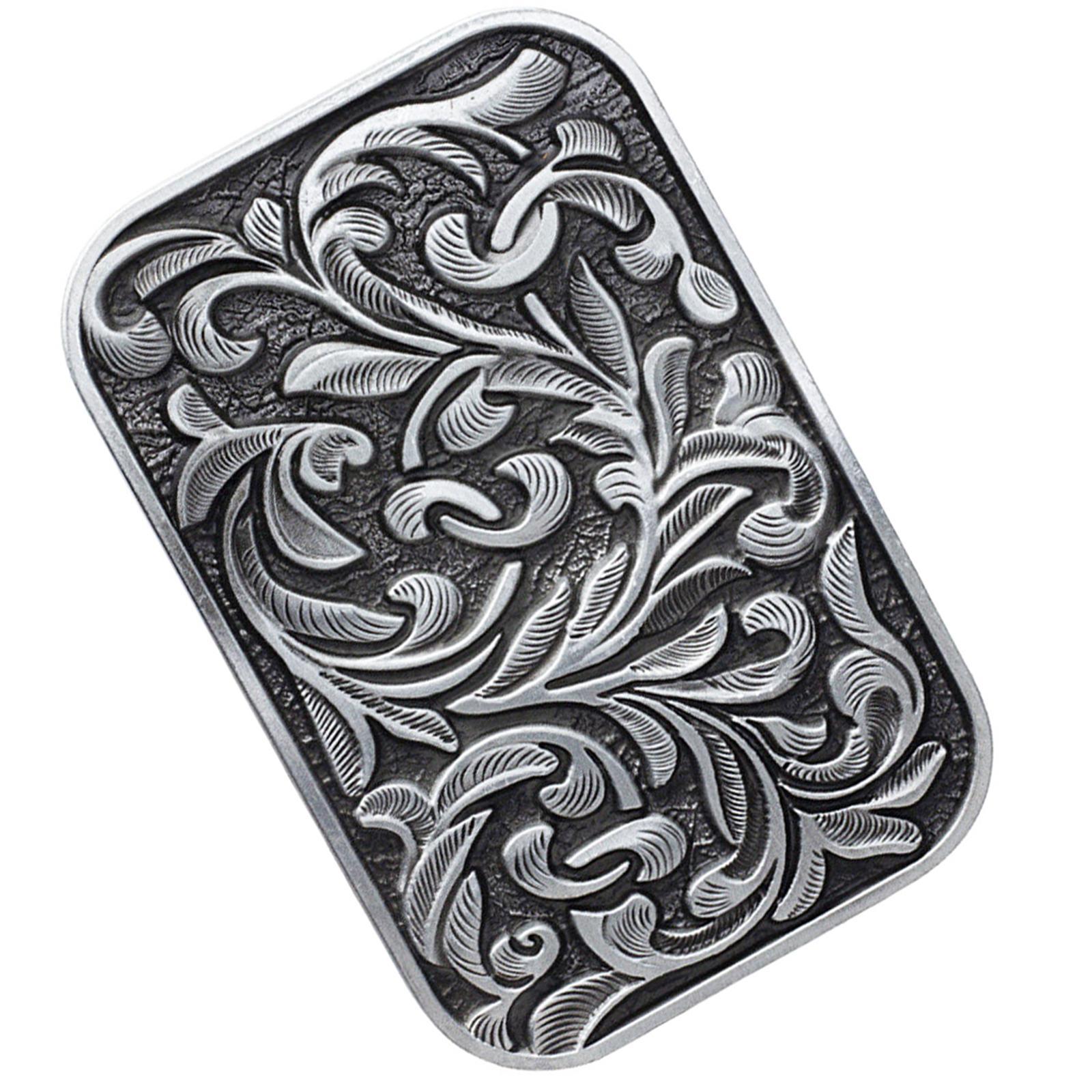 Western Cowboy Belt Buckle Retro Metal Antique Classic Buckle for Party Daily Use Gift