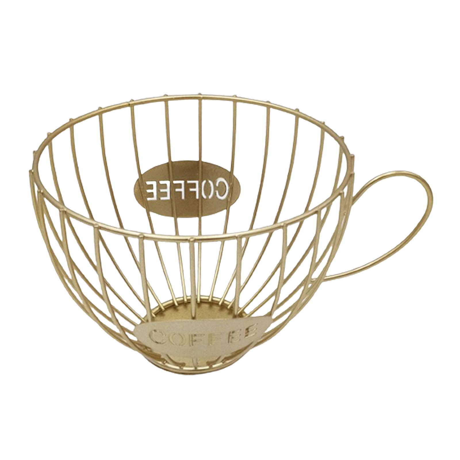 Coffee Pod Holder and Organizer Mug Coffee & Espresso Pod Holder Golden