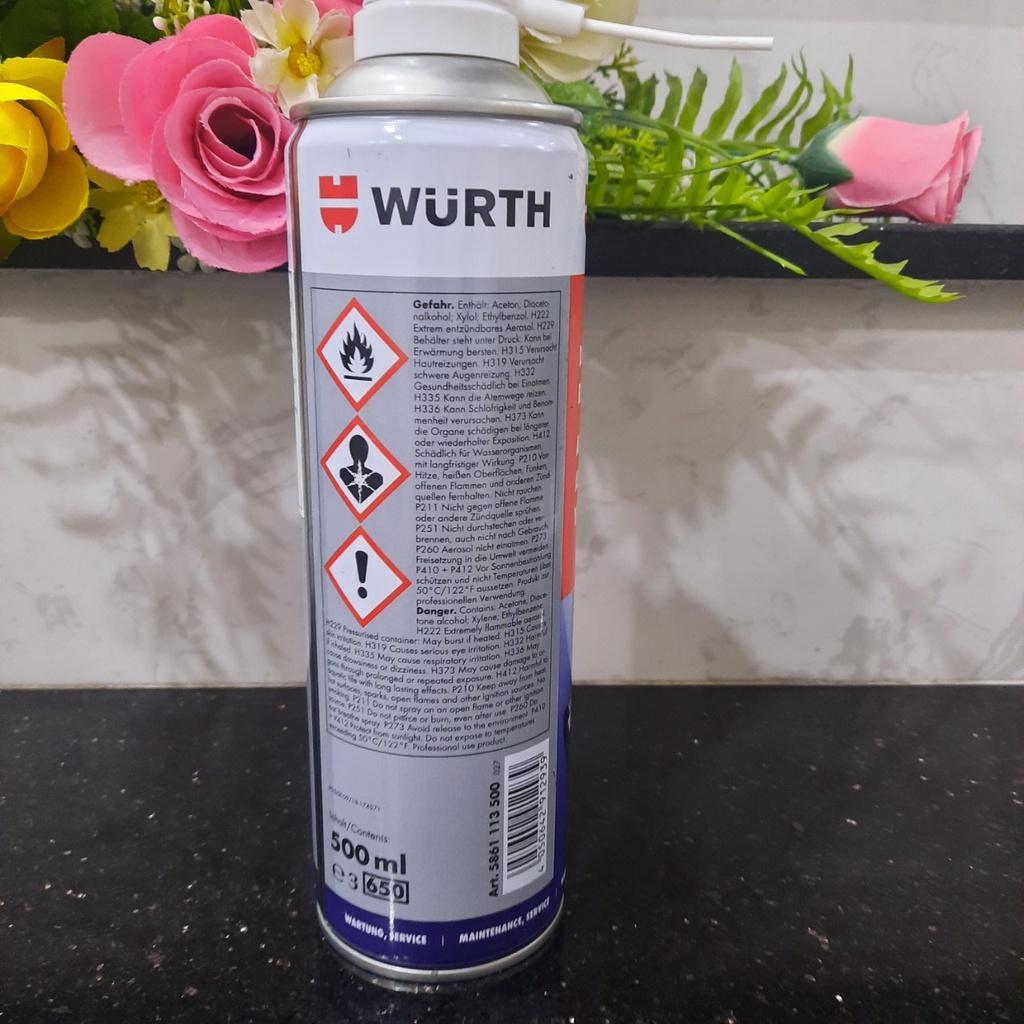 Vệ sinh họng ga Wurth Chính hãng 500ml