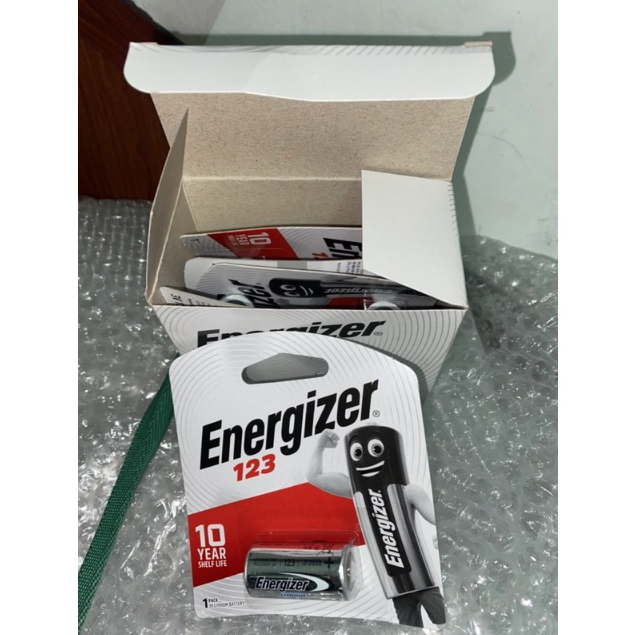 Pin CR123 Energizer Lithium 3V dùng cho máy ảnh (vỉ 1 viên) - Hàng chính hãng