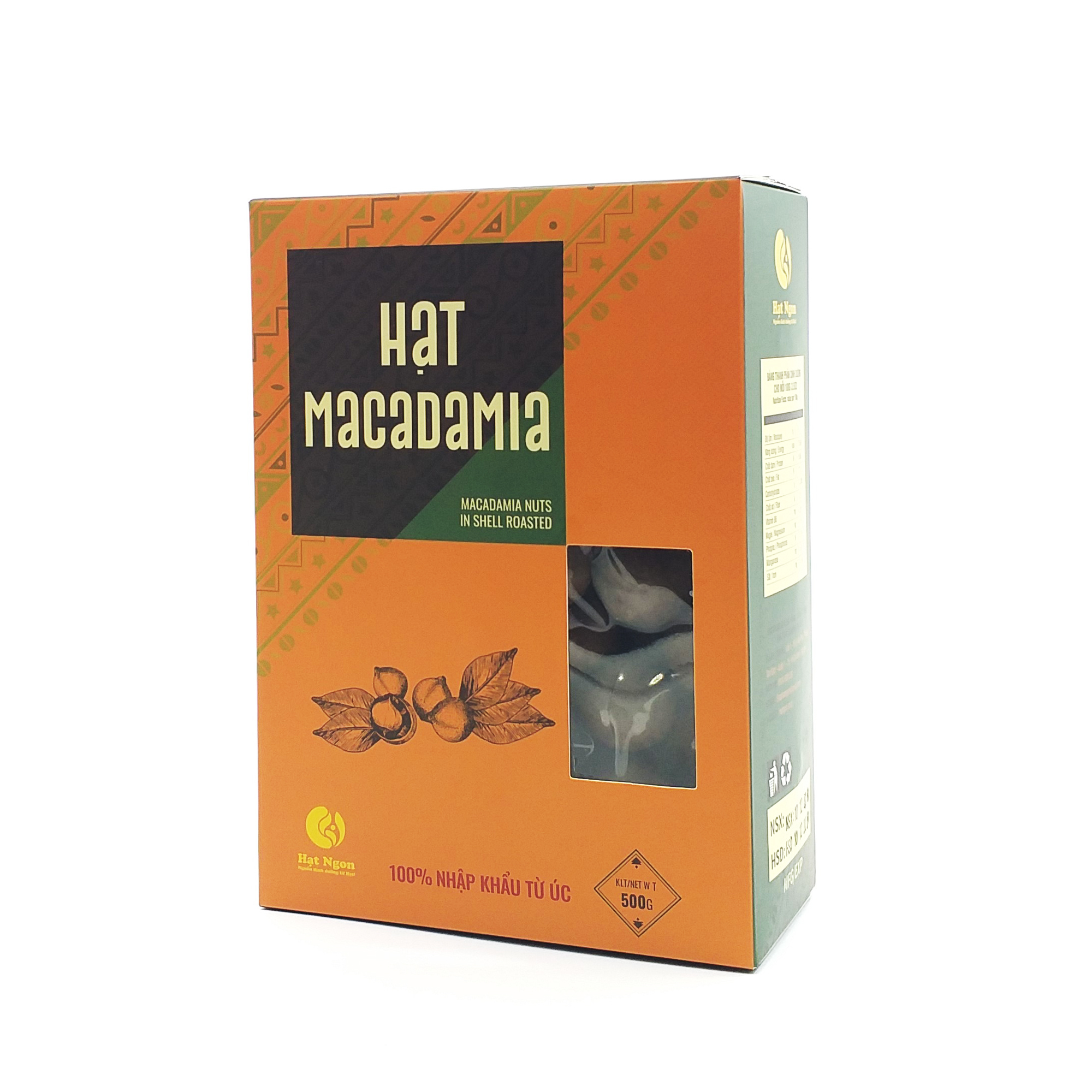 HẠT MACCA ÚC NỨT VỎ LOẠI 1 - HỘP 500G