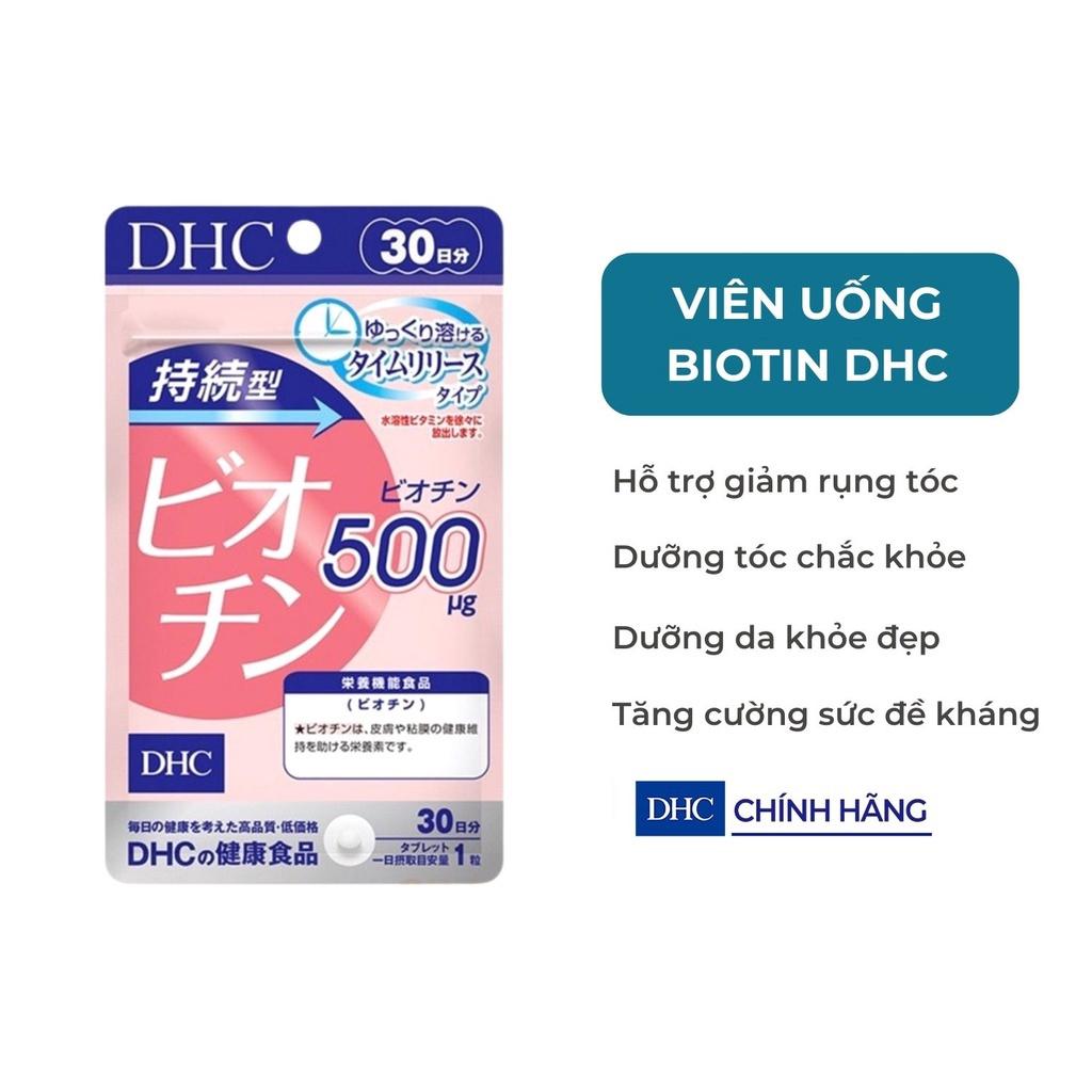 Viên Uống Hỗ Trợ Làm Đẹp Tóc Và Móng DHC Biotin Gói 30 Ngày