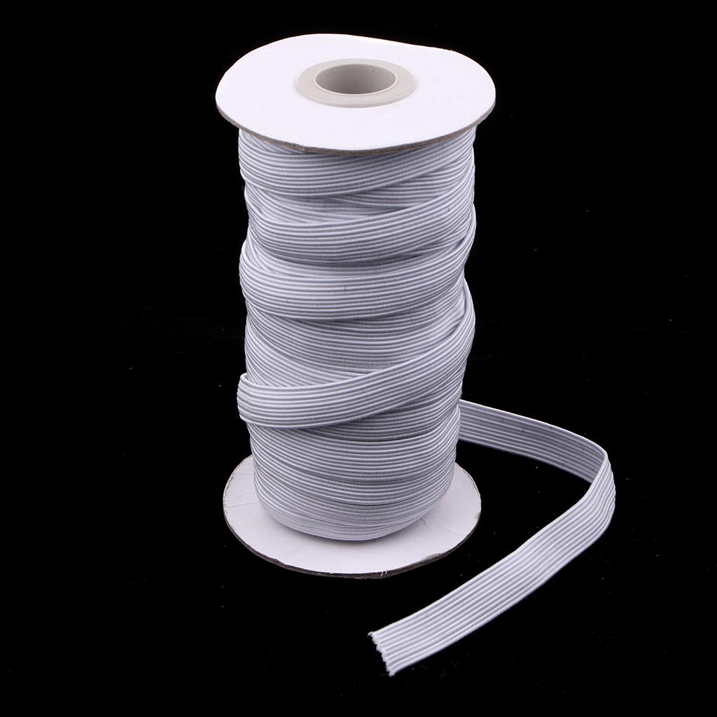 Dây Thun Trắng Co Giãn Quần áo DIY Quần Thể Thao Quần May Trim 10 Mm