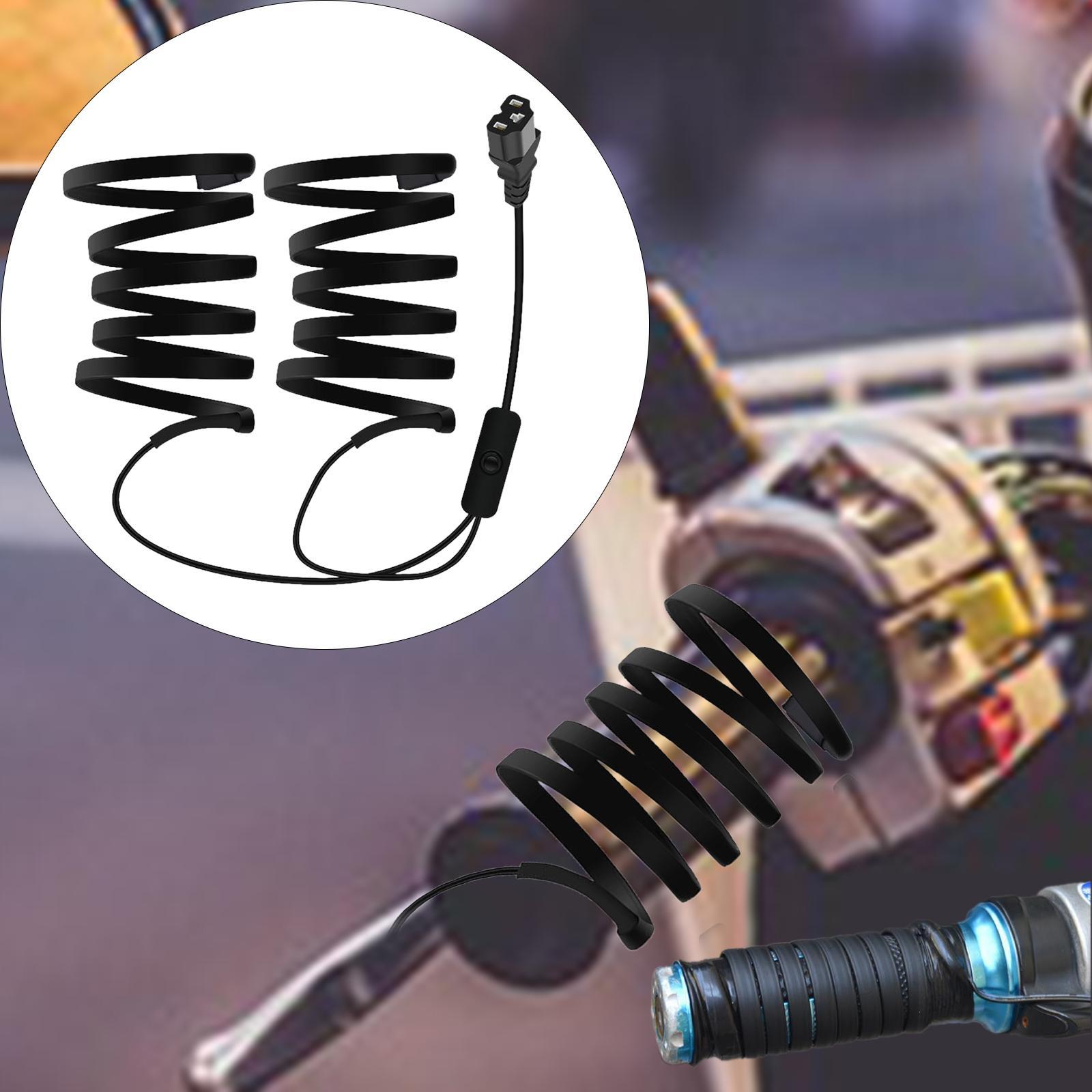 Electric Motorcycle Heated Handlebar Grip Cover Comfortable Grip Winter Use