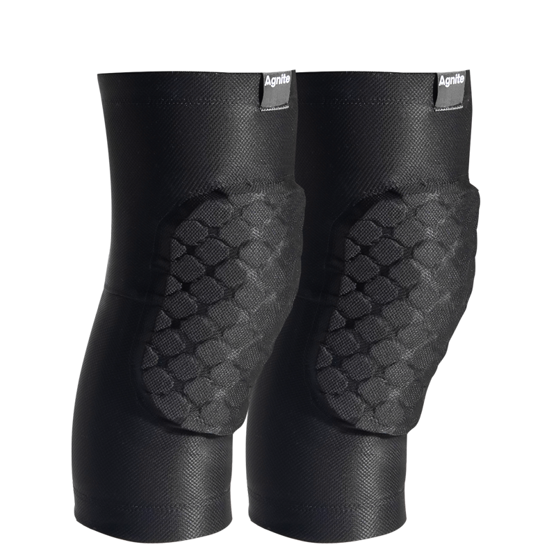 Combo 2 Miếng Đệm Đầu Gối Agnite Chính Hãng, Bó Gối Bảo Vệ Khớp Gối Chơi Thể Thao, Luyện Tập Bóng Rổ Mã Fl104 - Đen - L 1 Đôi