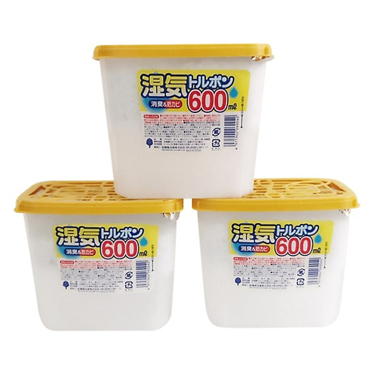 Set 03 Hộp hút ẩm, khử mùi, chống mốc Kokubo ( 600ml-800ml ) - Hàng nội địa Nhật Bản