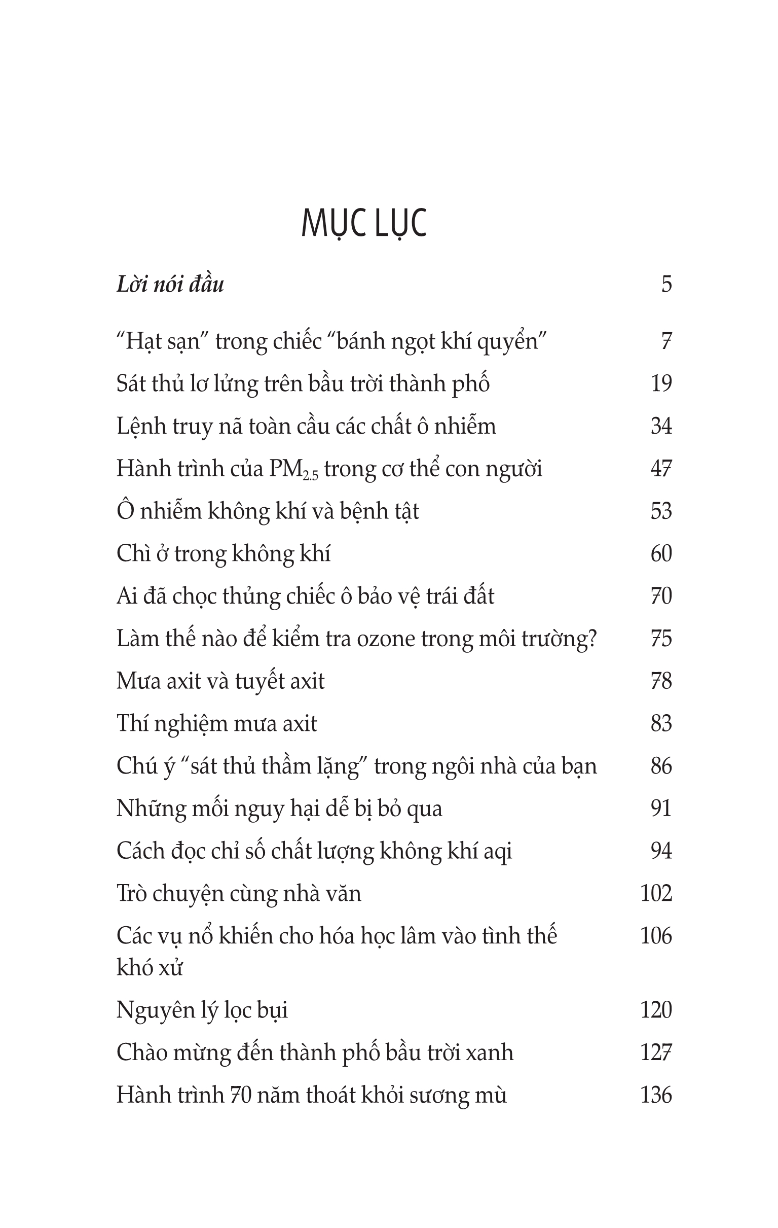 Trả Lại Tôi Bầu Khí Quyển Trong Lành