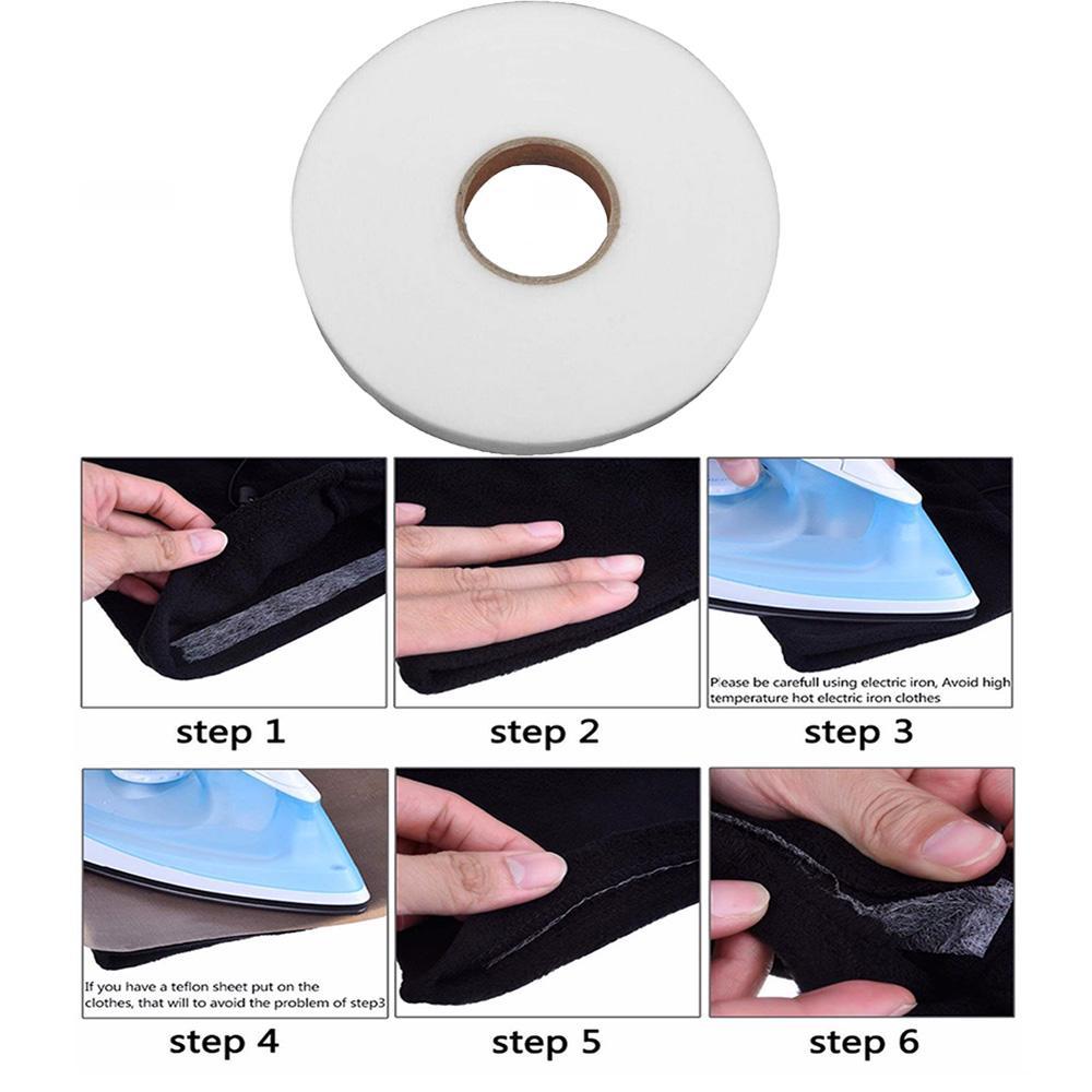 2 Roll White Fabric Fusing Hemming DIY
