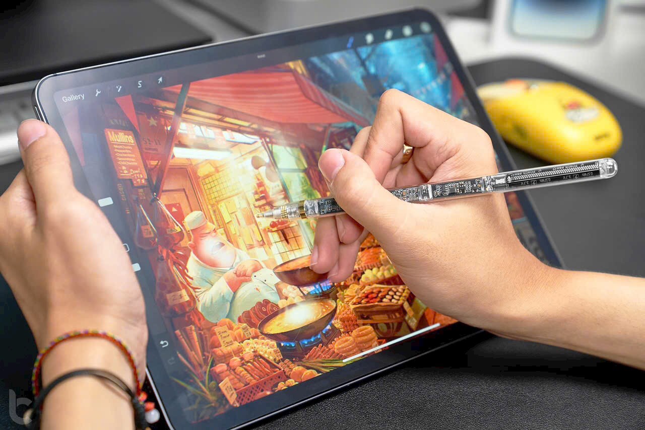 Bút cảm ứng Wiwu Pencil W Pro cho Ipad air 4/5, Ipad pro 11 inch, Pro 12.9, Mini 6 chống xước màn hình, hỗ trợ chống tỳ tay - Hàng chính hãng