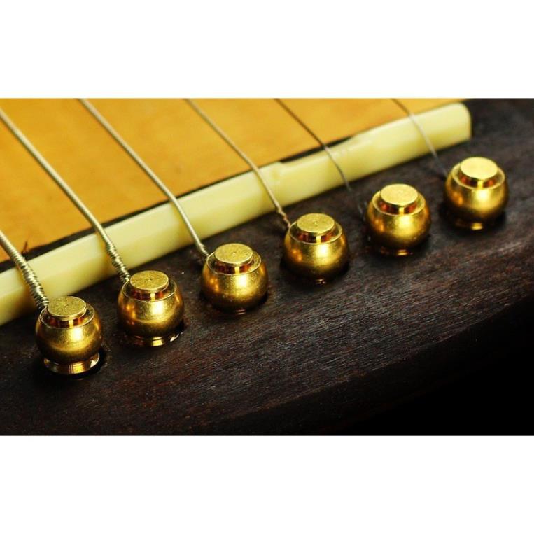 Bộ 6 chốt gài dây đàn Guitar bằng đồng 100