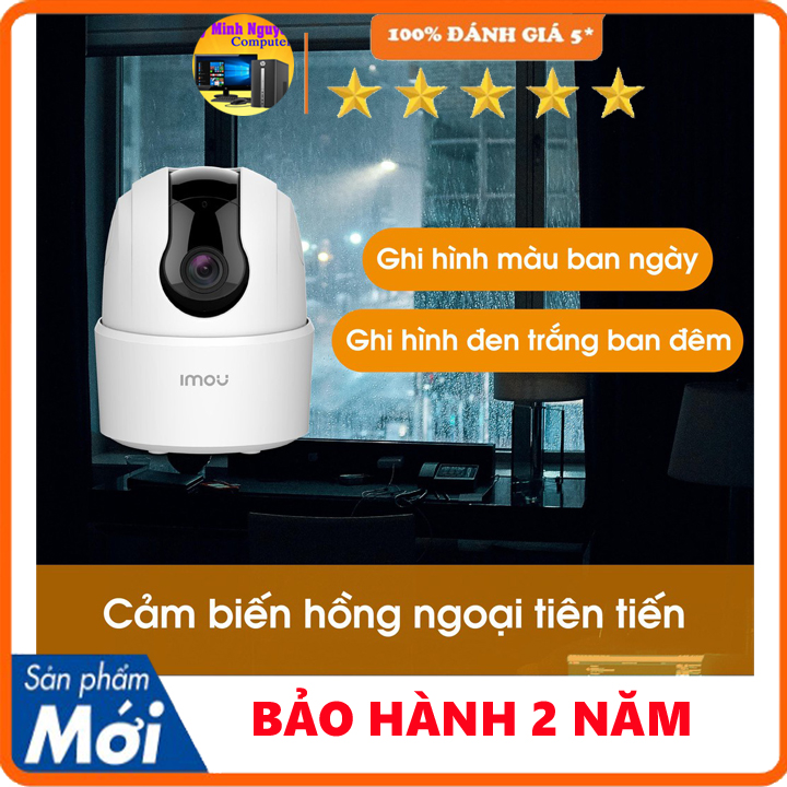 Camera IP WIFI XOAY 360 IMOU Ranger2C-D TA22CP-D Trong Nhà Còi Hú Báo Động, Hàng chính hãng