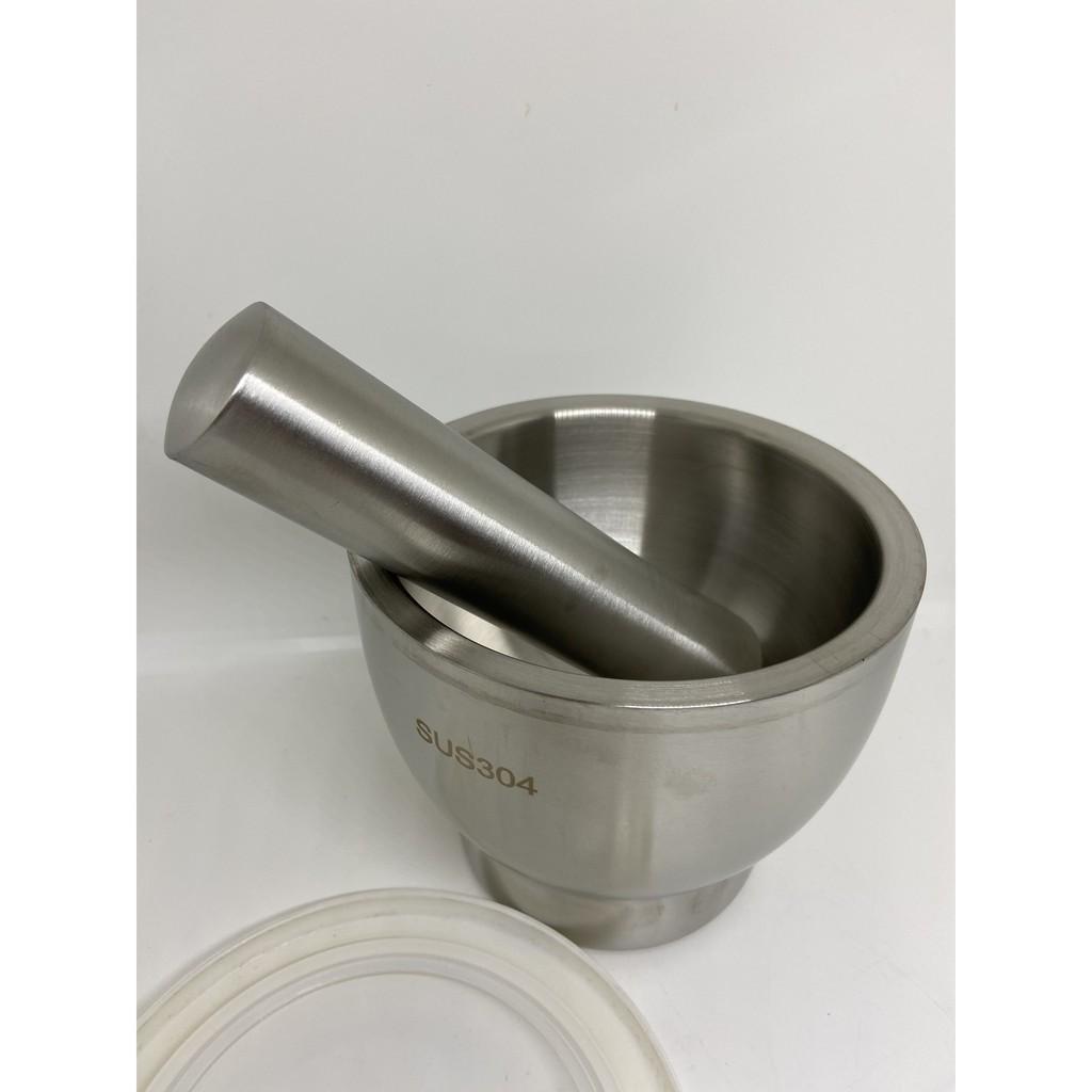 Bộ cối chày inox 304 cao cấp 1 khối phong cách châu Âu siêu nặng đăm nhẹ nhàng ko văng inoxthanhhuyen