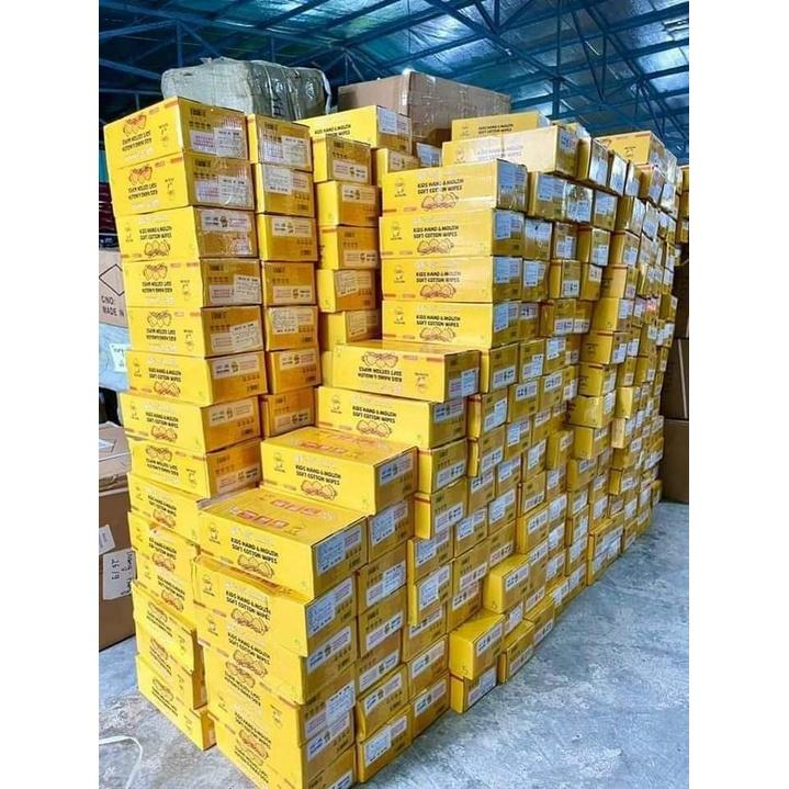Giấy Ướt - Khăn Giấy Ướt Con Vịt Vàng Thùng carton 10 Gói
