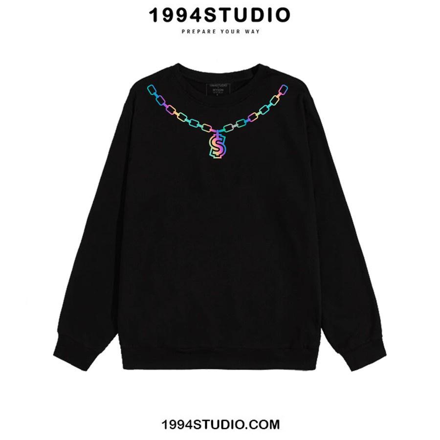 Áo Sweater in hình Money Necklace Phản Quang 7 màu Áo nỉ Nam Nữ Dài tay Unisex in hiệu ứng Hologram TATO_OFFICIAL