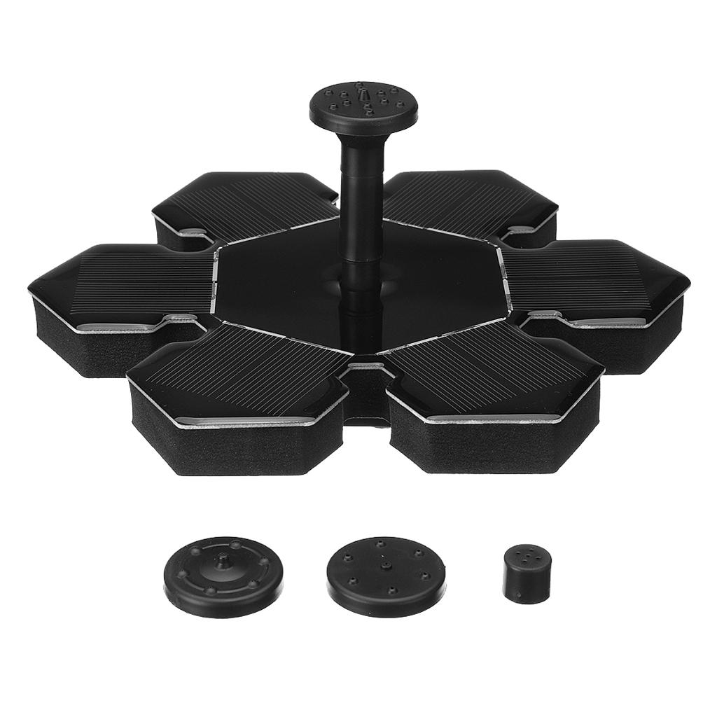 Solar Panel Powered Submersible Fountain Garden Pond Water Pump