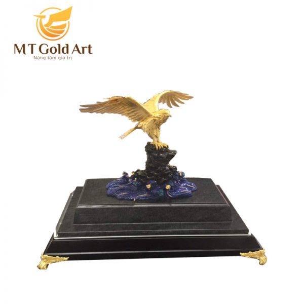 Hình ảnh Tượng chim đại bàng Mẫu 1 (17x29x34cm) MT Gold Art- Hàng chính hãng, trang trí nhà cửa, phòng làm việc, quà tặng sếp, đối tác, khách hàng, tân gia, khai trương