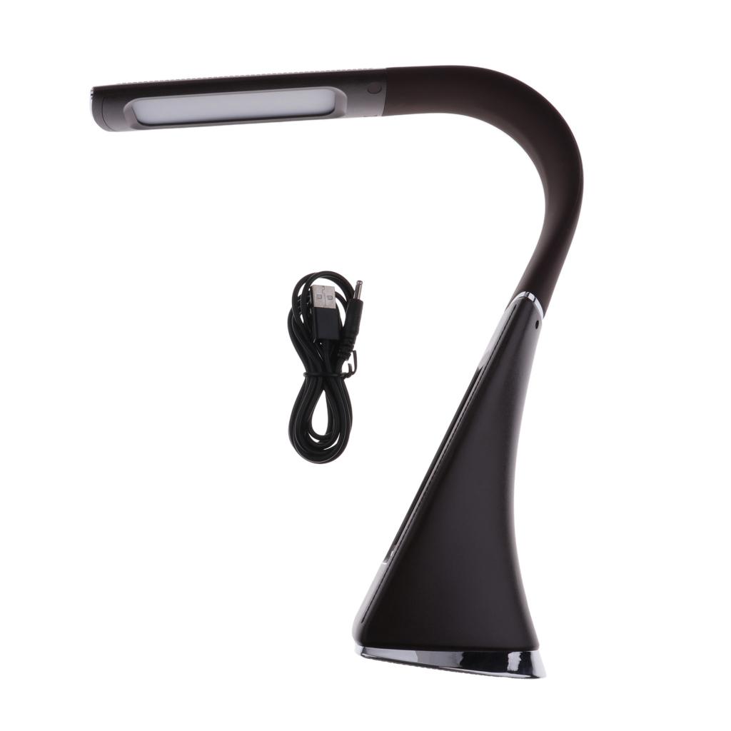 6W Dimmable LED Desk Lamp Display Alarm Clock Office Desk Lamp Flexible