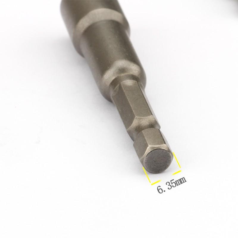 Bộ tua vít điện đầu lục giác từ tính dài 65mm 1/4" Crv 6-24mm