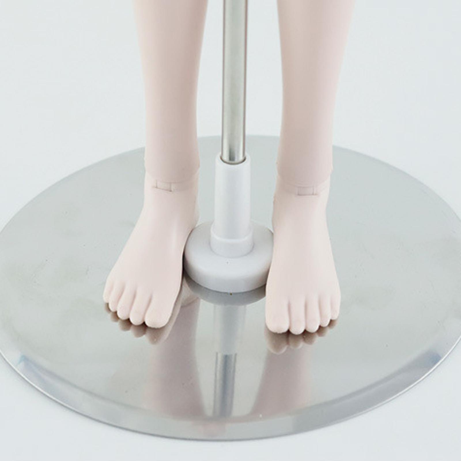 Doll Stand, Stainless Steel +  Doll Display Holder for1/3, 1/4 BJD Dolls