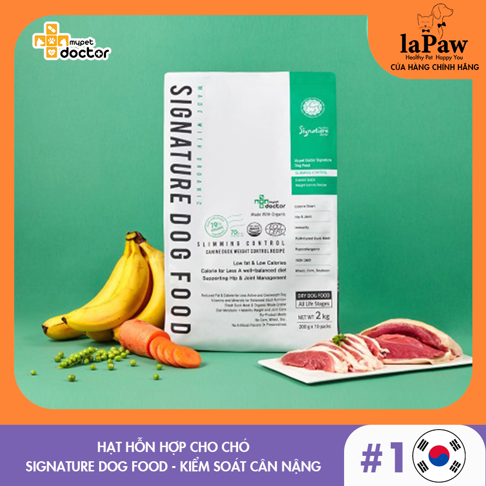 [Số 1 Hàn Quốc ] Dành cho chó béo phì hạt hữu cơ dinh dưỡng 2 in 1 My Pet Doctor Lapaw