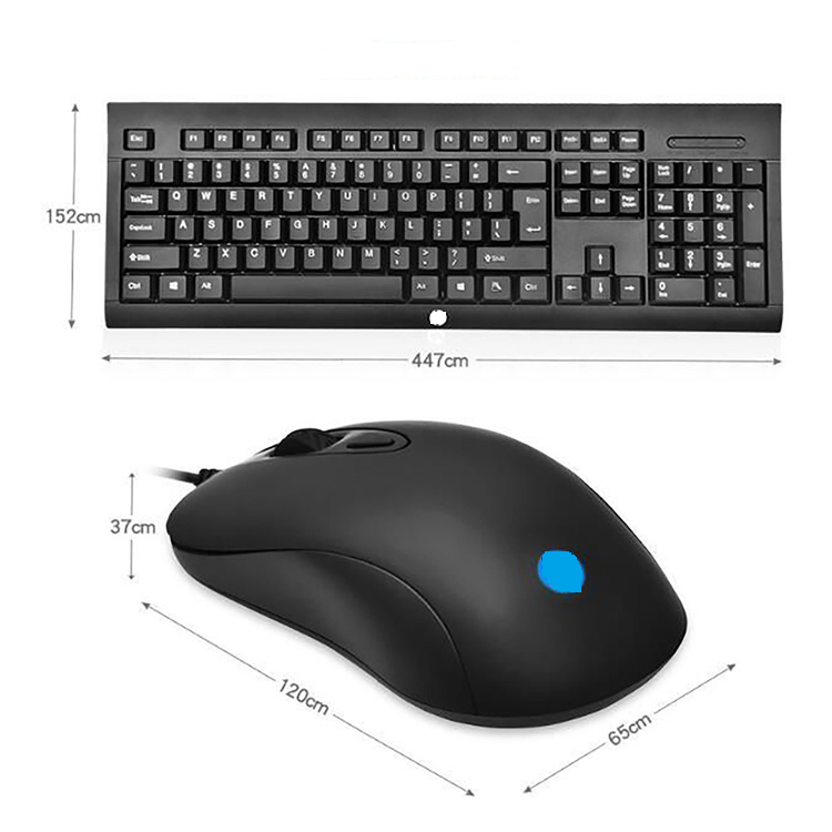Bộ Bàn phím chuột  máy tính H-PP K200 , bàn phím usb có dây cho máy tính cây, Laptop, phù hợp với văn phòng chơi game