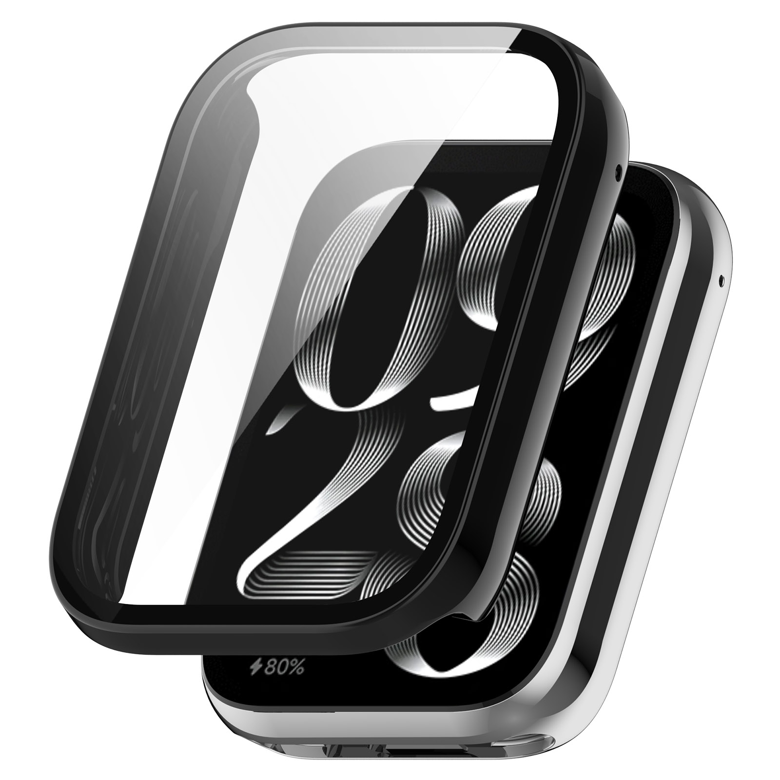 Ốp Case PC Mặt Kính Cường Lực chống va đập cho Xiaomi Mi Band 9 Pro - Hàng Chính Hãng