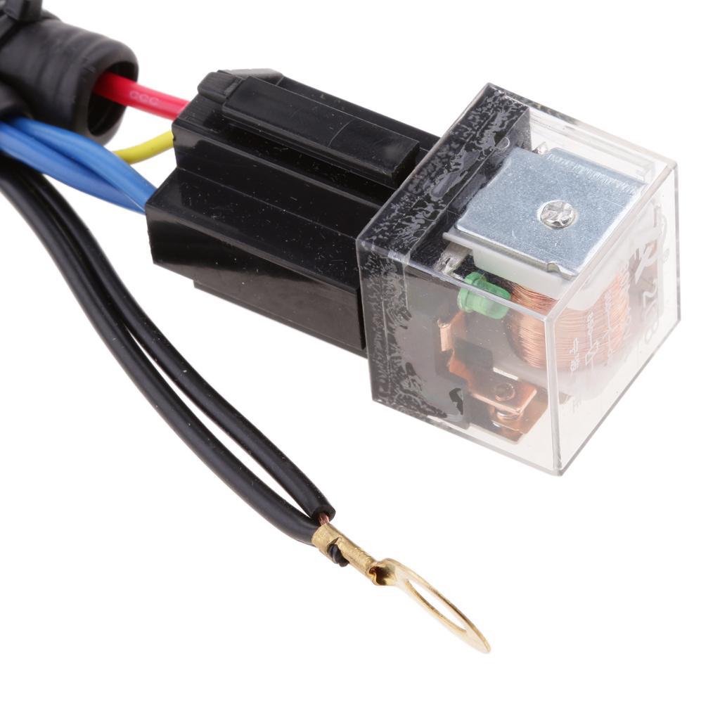 2X 12V Heavy Duty Wiring Harness Kit for Car Truck Grille Mount Blast