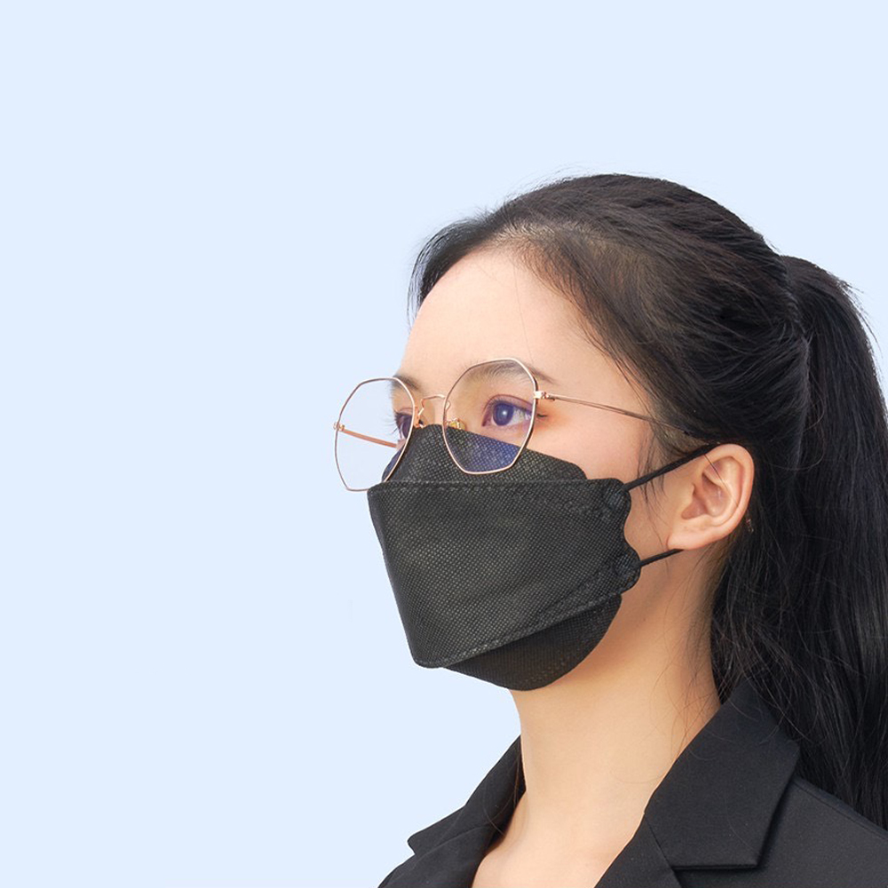 Thùng khẩu trang KF94 màu Đen DC MASK 4D kháng khuẩn lọc bụi mịn cao cấp