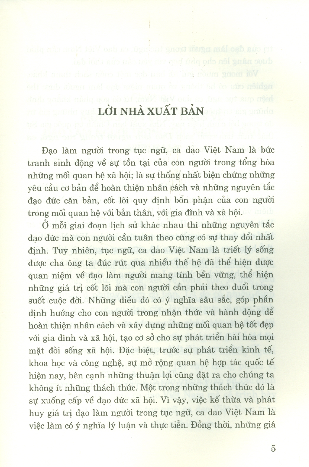 Đạo Làm Người Trong Tục Ngữ, Ca Dao Việt Nam