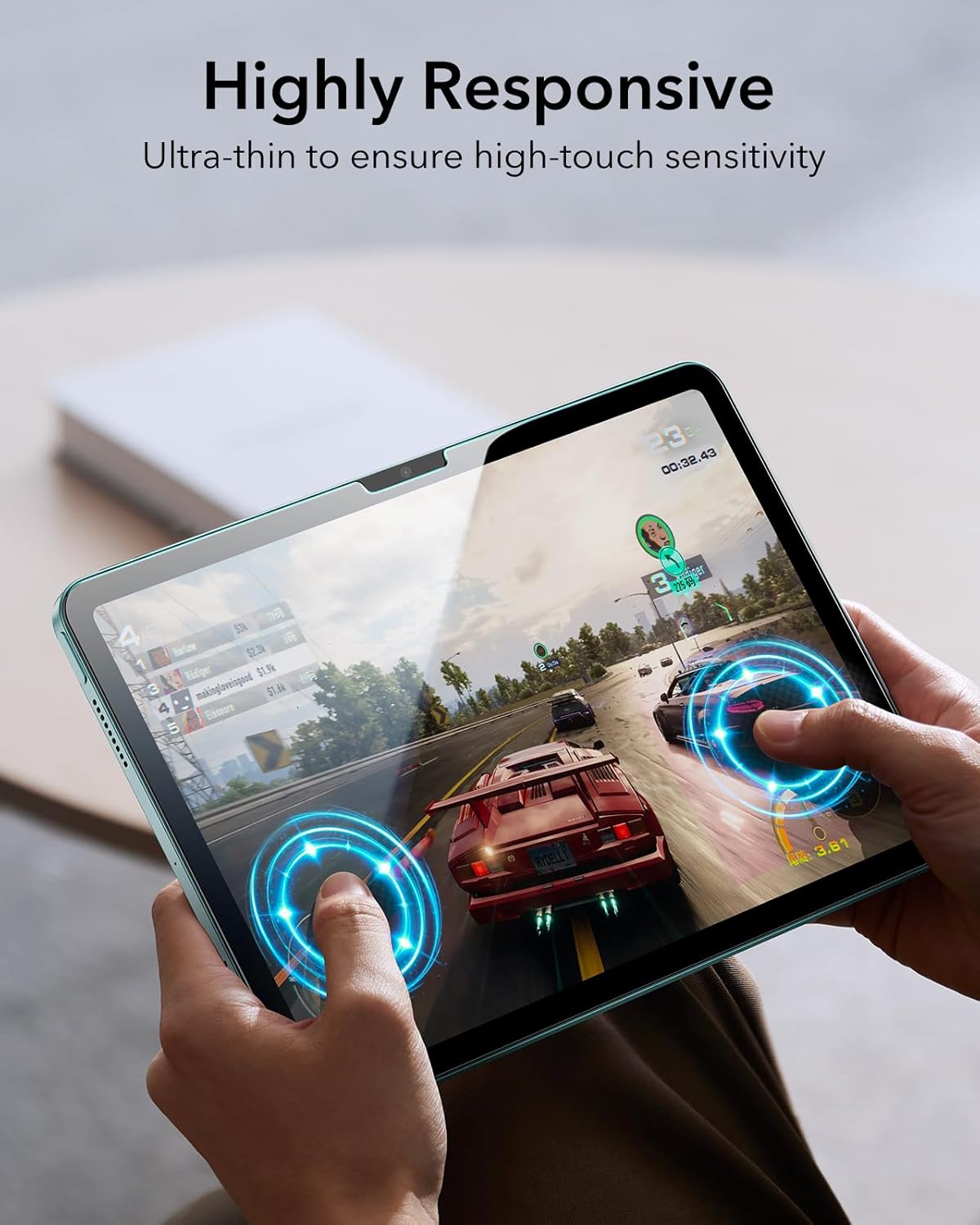 Kính cường lực dán màn hình cho iPad Air 11 inch / iPad Air 13 inch M2 M3 2025/2024 ESR UltraFit Classic Screen Protector - Hàng Chính Hãng