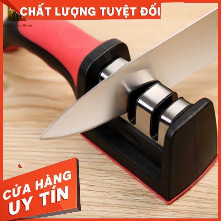 Dụng cụ mài dao kéo 3 cấp độ cầm tay Living C , mài dao nhanh bén siêu tiện lợi