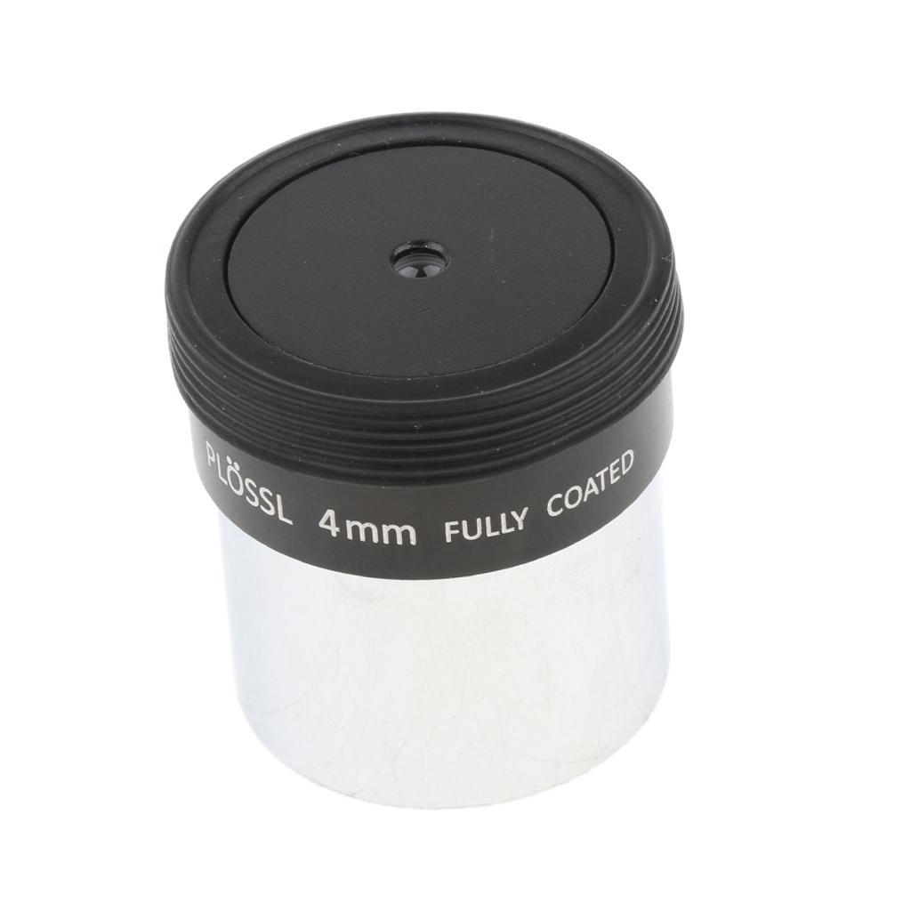 4mm 1.25inch Plossl Telescope Eyepiece Lens - 4-element Plossl Design - Threaded for Standard 1.25inch Astronomy Filters