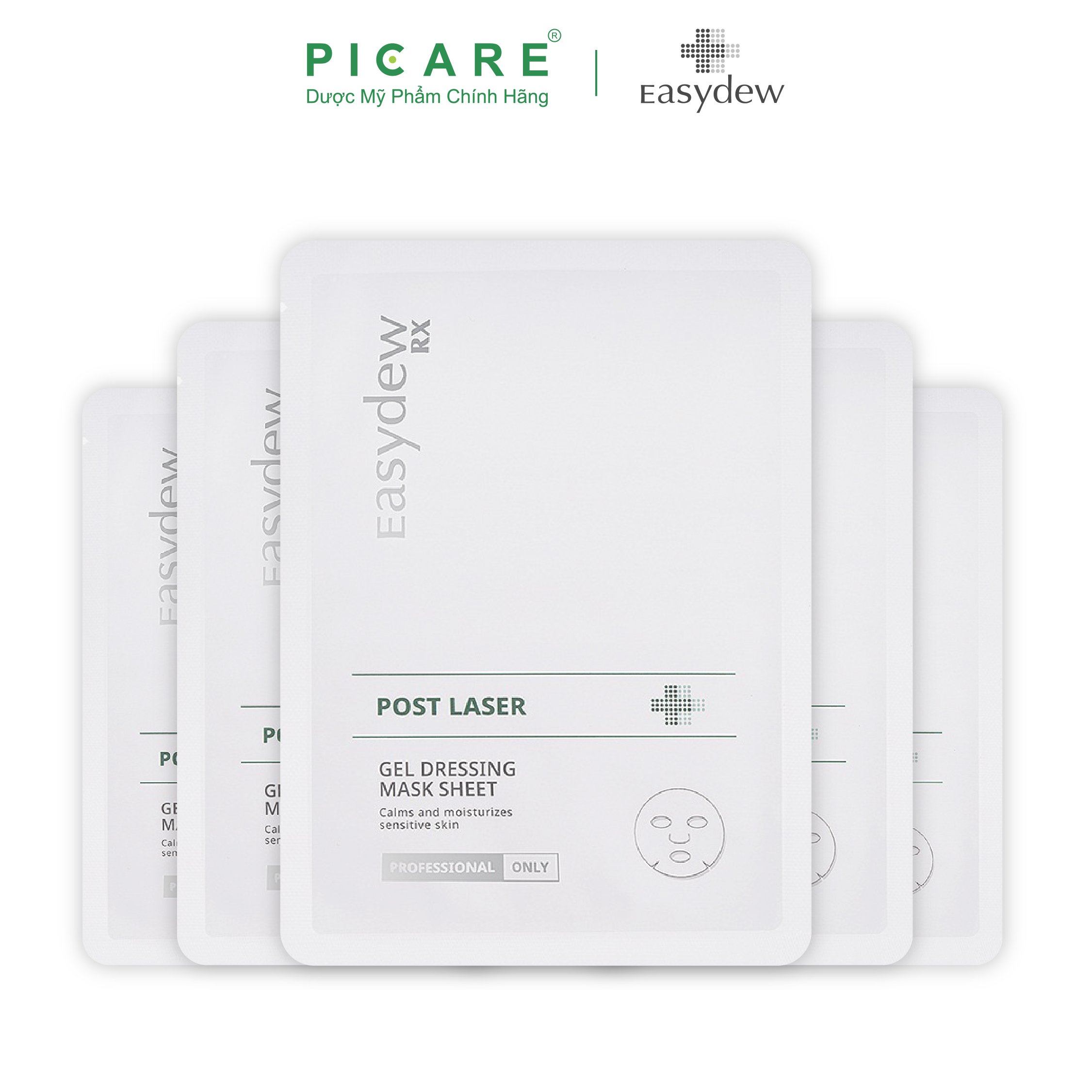 Mặt Nạ Easydew Rx Phục Hồi, Giảm Kích Ứng Post Laser Gel Dessing Mask Sheet