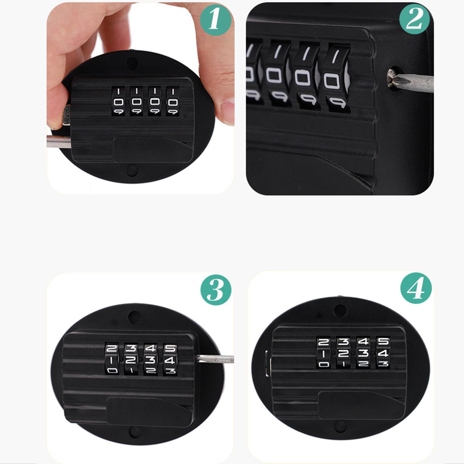 Cabinet Window Lock Child Protection 4 Digit Lock, Self Adhesive Door Lock