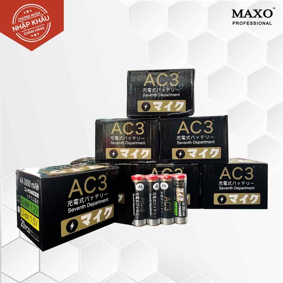 (20 Viên) Pin Sạc AA AC3 3000mAh - Hàng Chính Hãng