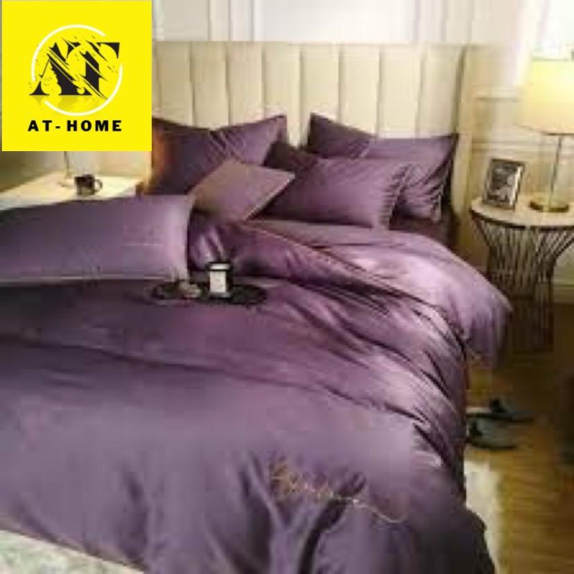 Bộ 5 Món Vỏ Chăn Tencel 40s LAN PHAM BEDDING - Tím
