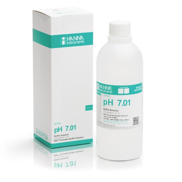 Dung Dịch Hiệu Chuẩn pH 7.01 Hanna, HI7007L/1L, 1 Lít/chai
