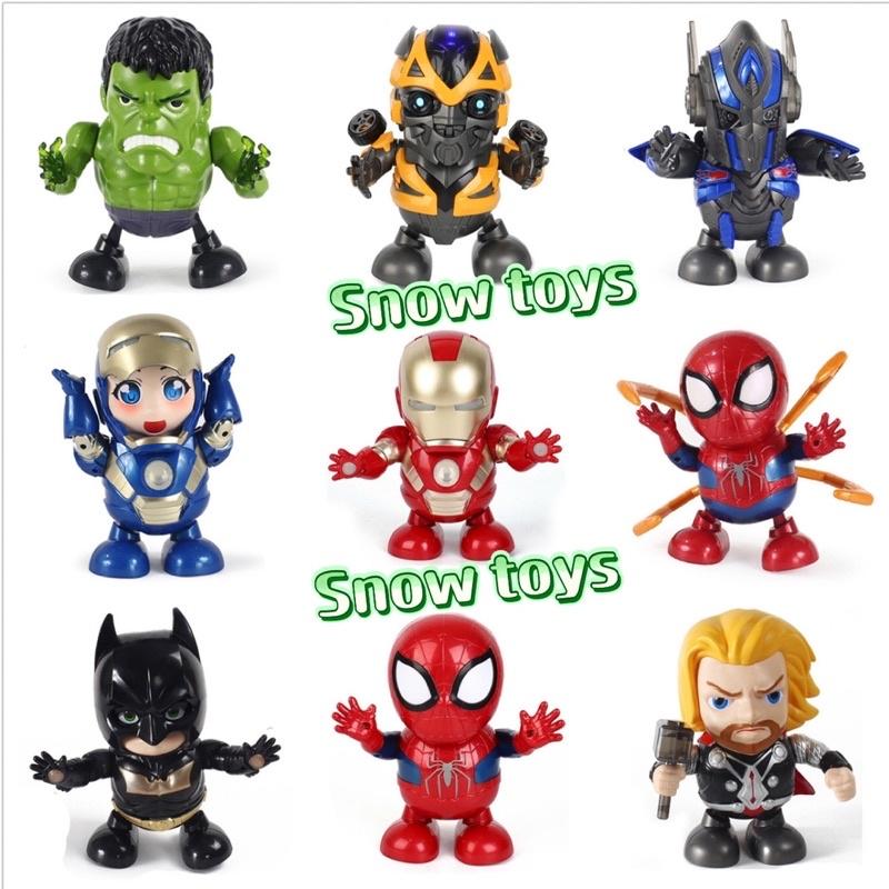 Robot nhảy múa Dance Hero nhảy múa phát nhạc ánh sáng nhấp nháy - Captain America Spider man Iron man Batman Thanos