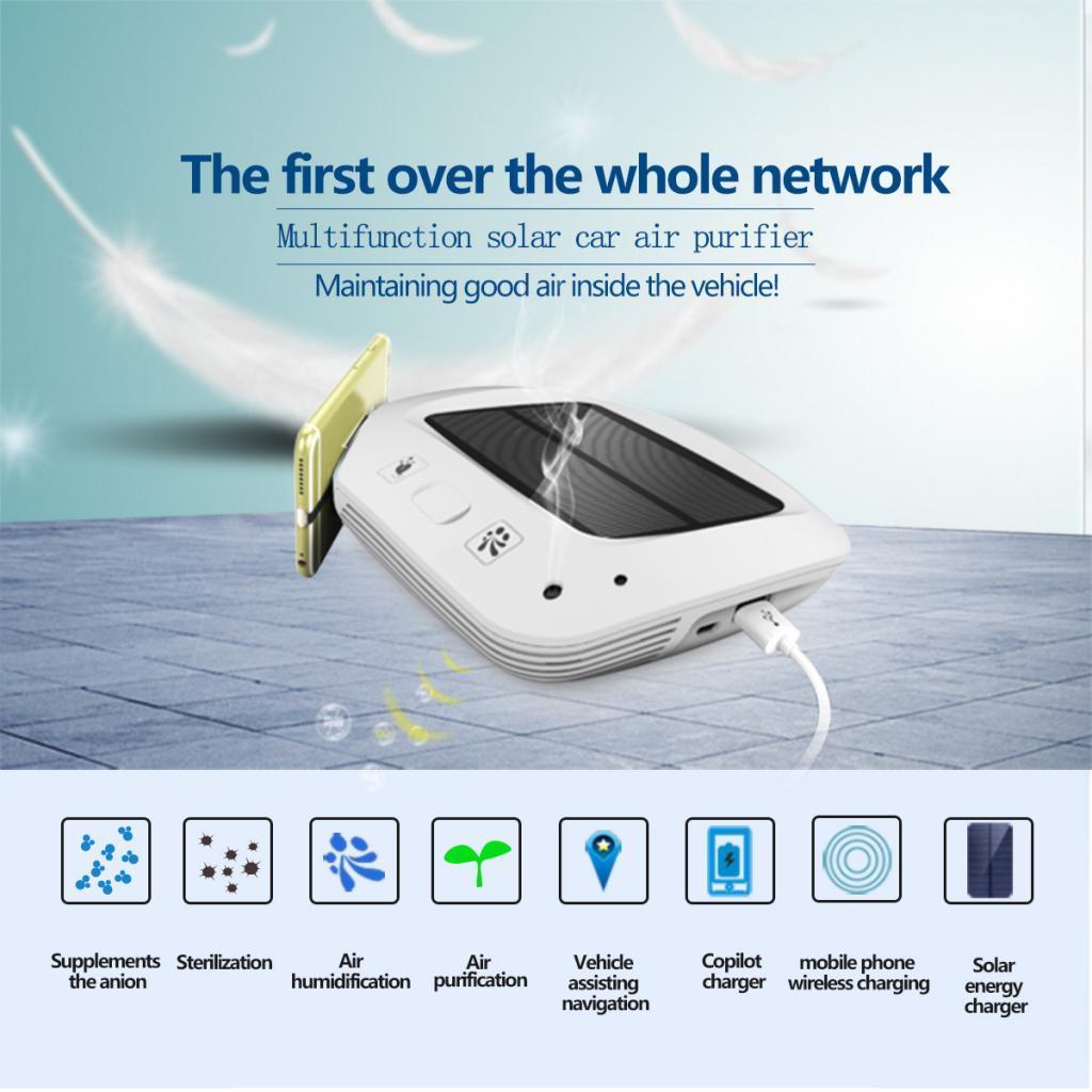 Solar Car Home Intelligent Control Air Purifier Purification Box