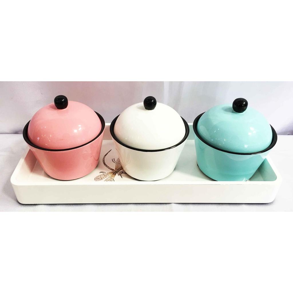 Hủ Trà cupcake Sơn Mài Cao Cấp Thanh Bình Lê đựng bánh kẹo, mứt, vật dụng nhỏ, trang trí bàn kệ, nhà cửa, văn phòng