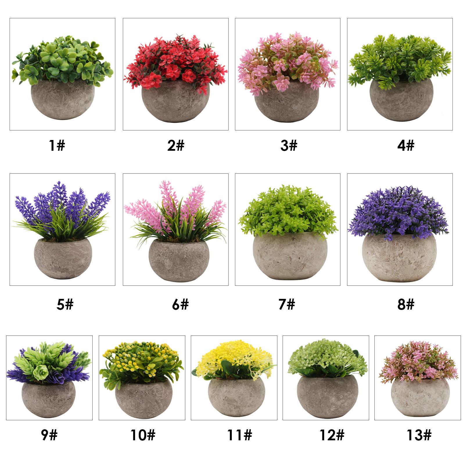 Set 3 Chậu Mini Cây Trồng Nhân Tạo